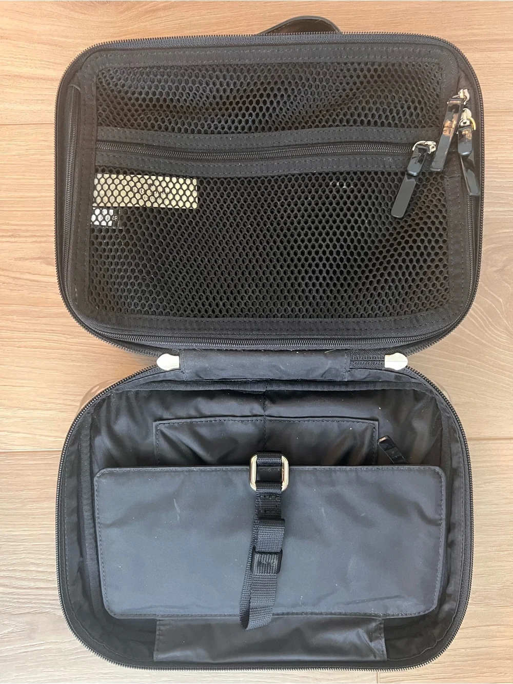 kate spade Black and White Polka Dot Cosmetic Train Case